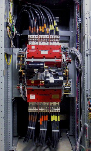 Image of a red dashboard control switch in a gray box